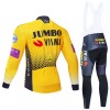 Set Fietsshirt Lange Mouw + Lange Koersbroek 2019 Team Jumbo-Visma N001